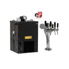 Cooler dispensing system undercounter complete with Giotto 4 ways font  