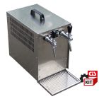Cooler dispensing system overcounter 1/3HP complete with 2 taps and accessories