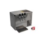 Cooler dispensing system overcounter 1 HP 3-way ice bank cooler complete with accessories.