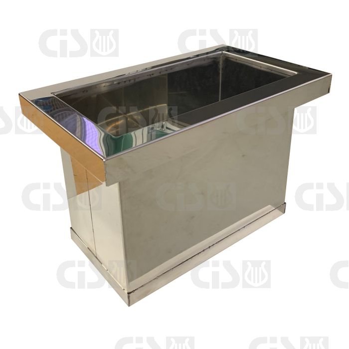 Stainless steel basin 500x300x45mm