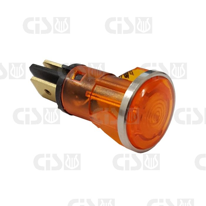 ORANGE LAMPE 250V - TROU 12mm - 120°C