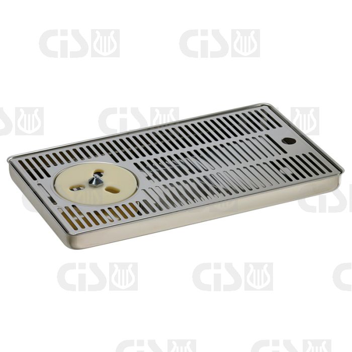 Drip tray with refresher and discharge g1/2