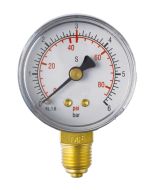 Low pressure gauge ø50-scale bar /psi- 6 bar- 3 bar release sign 