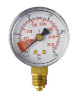 High pressure gauge ø50 - scale bar/psi- maximum range 250 bar