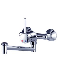 wall mounting mixer 3/4" single lever control rear-mounted 