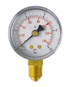 Low pressure gauge ø50-scale bar /psi- 10 bar- 7 bar release sign